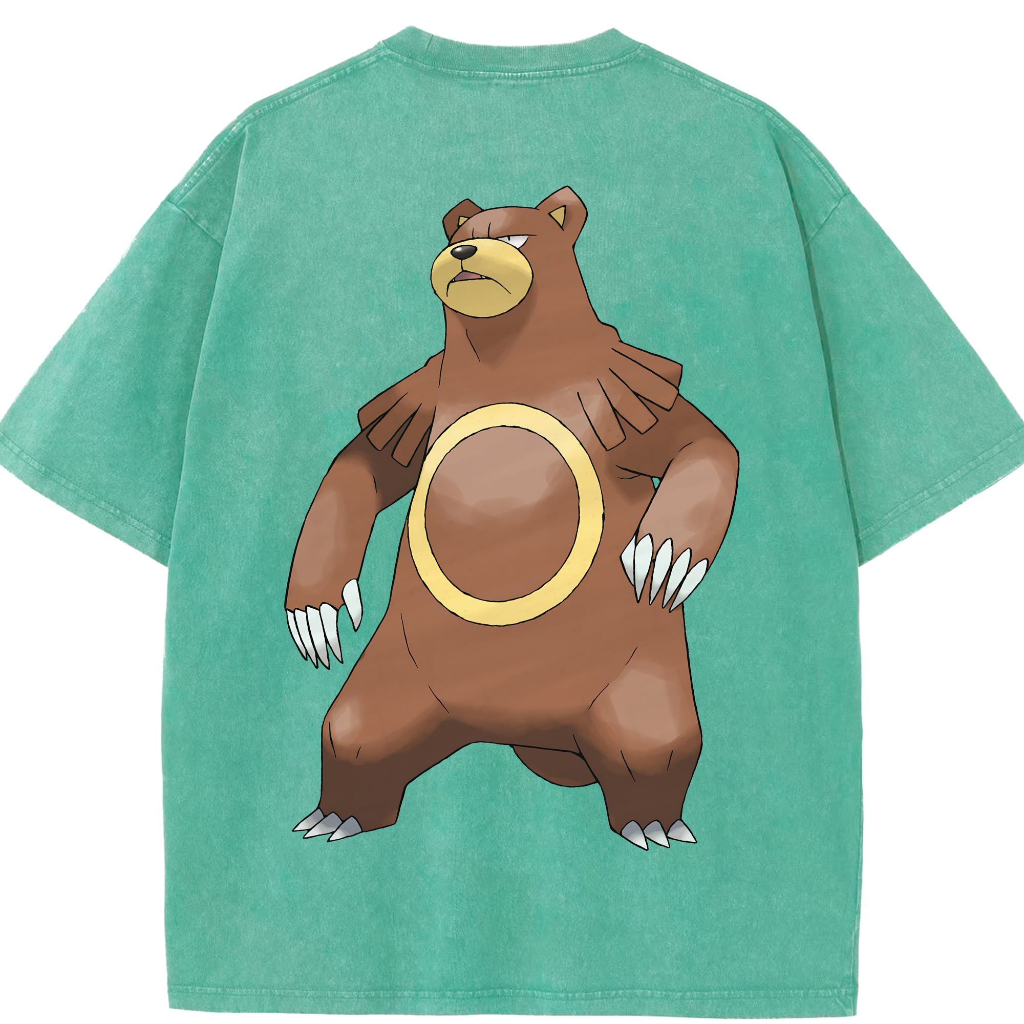 （画像用） ポケットモンスター Pokémon 綿100% ヴィンテージ風 半袖Tシャツ（背面プリント）
